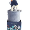 Doudou et Compagnie Couverture bébé en polaire avec Doudou Loup - 70 x 100 cm