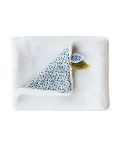 Doudou et Compagnie Couverture bébé plaid Douceur Yoca le koala - Blanc - 70 x 100 cm