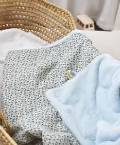 Doudou et Compagnie Couverture bébé plaid Douceur Yoca le koala - Bleu - 70 x 100 cm