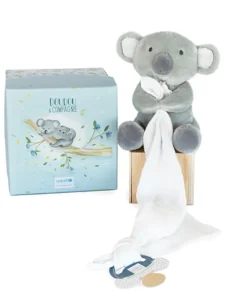 Doudou et Compagnie Doudou attache sucette peluche Koala - 12 cm - Unicef