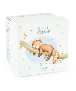 Doudou et Compagnie Doudou attache sucette peluche panda roux - 12 cm - Unicef