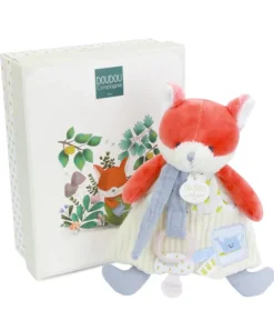 Doudou et Compagnie Doudou attache-sucette Renard Romarin - 19 cm
