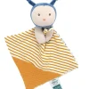 Doudou et Compagnie Doudou bébé abeille Pollen en coton BIO - 20 cm - modèle aléatoire