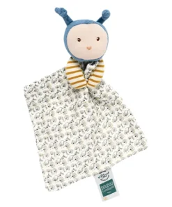 Doudou et Compagnie Doudou bébé abeille Pollen en coton BIO - 20 cm - modèle aléatoire
