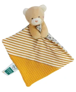 Doudou et Compagnie Doudou bébé ours en coton BIO - 20 cm - modèle aléatoire