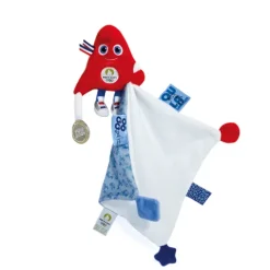 Doudou et Compagnie Doudou Bebe Champion - Peluche mascotte Paris 2024 - 22 cm