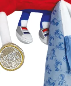 Doudou et Compagnie Doudou Bebe Champion - Peluche mascotte Paris 2024 - 22 cm