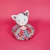 Doudou et Compagnie Doudou Chat rose - Cocon - Balle d'éveil - 3 EN 1