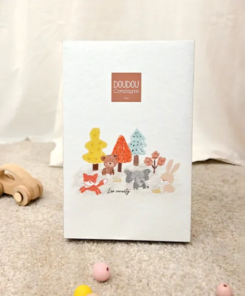 Doudou et Compagnie Doudou Elephant gris avec mouchoir - Sweety - 25 cm