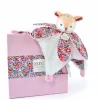 Doudou et Compagnie Doudou FAON blanc avec pétales - BOH'AIME -