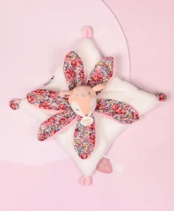 Doudou et Compagnie Doudou FAON blanc avec pétales - BOH'AIME -