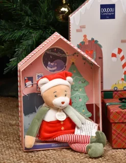 Doudou et Compagnie Doudou Farceur & sa maisonnette - Cannelle Lutin Farceur 27 cm