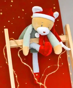Doudou et Compagnie Doudou Farceur de Noël - Cotillon Lutin Farceur 40 cm