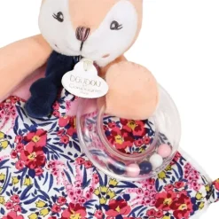 Doudou et Compagnie Doudou hochet a billes Faon- Bohaime