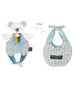Doudou et Compagnie Doudou Koala marionnette - Petit sac - Amusette 3 EN 1- 30 cm