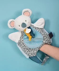 Doudou et Compagnie Doudou Koala marionnette - Petit sac - Amusette 3 EN 1- 30 cm