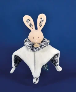 Doudou et Compagnie Doudou Lapin beige - Cocon - Balle d'éveil - 3 EN 1