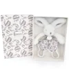 Doudou et Compagnie DOUDOU® lapin blanc - Doudou plat - 18 cm
