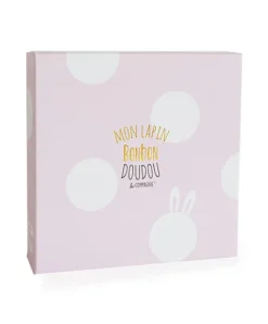 Doudou et Compagnie Doudou Lapin Bonbon Rose - 26 cm