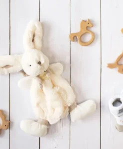 Doudou et Compagnie Doudou Lapin Bonbon Taupe - 26 cm