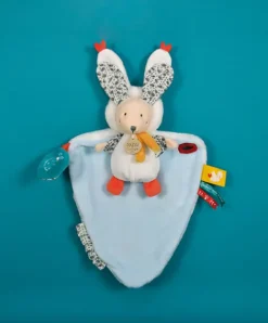 Doudou et Compagnie Doudou Lapin marron avec cape - Papillotte - 3 EN 1
