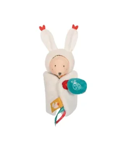 Doudou et Compagnie Doudou Lapin marron avec cape - Papillotte - 3 EN 1