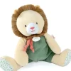 Doudou et Compagnie Doudou Lion beige et vert - 30 cm
