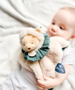 Doudou et Compagnie Doudou Lion marron - Cocon - Balle d'éveil - 3 EN 1