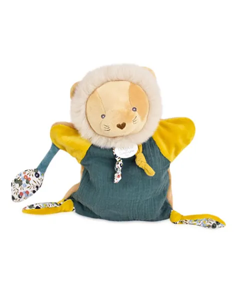 Doudou et Compagnie Doudou Marionnette Lion - 25 cm- Bohaime