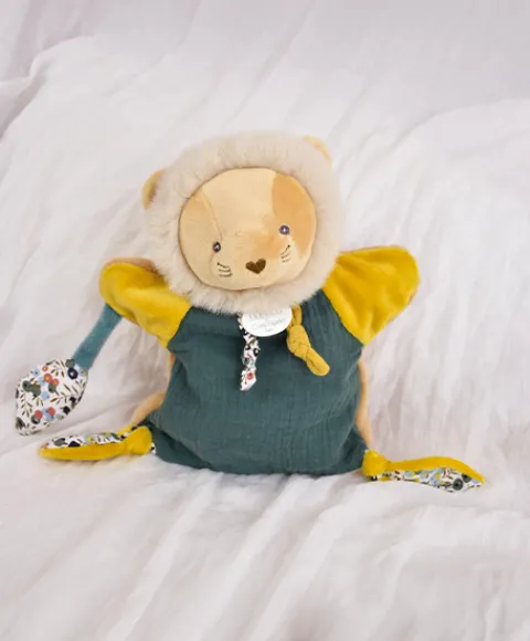 Doudou et Compagnie Doudou Marionnette Lion - 25 cm- Bohaime