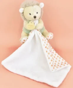 Doudou et Compagnie Doudou mouchoir hérisson vert et marron - 11 cm - Sans boite