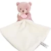Doudou et Compagnie Doudou mouchoir- Mon petit ourson - Rose - 10 cm