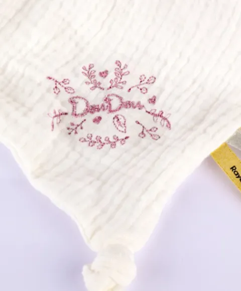 Doudou et Compagnie Doudou mouchoir ours Rose - 30 cm - Collection Anniversaire