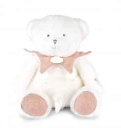 Doudou et Compagnie Doudou mouchoir ours Rose - 30 cm - Collection Anniversaire