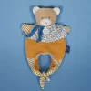 Doudou et Compagnie Doudou Ours marionnette - Petit sac - Amusette 3 EN 1