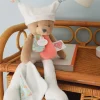 Doudou et Compagnie Doudou ours mouchoir 3 histoires - Blanc