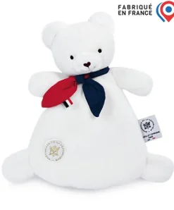 Doudou et Compagnie Doudou plat fabriqué en France - L'Ours Élysée - 22 cm