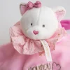 Doudou et Compagnie Doudou plat Chat rose - Attrape-rêves - 20 cm