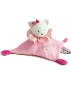 Doudou et Compagnie Doudou plat Chat rose - Attrape-rêves - 20 cm