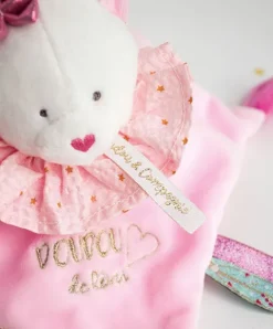 Doudou et Compagnie Doudou plat Chat rose - Attrape-rêves - 20 cm