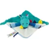 Doudou et Compagnie Doudou plat Crocodile vert Tropi'Cool - 21 cm