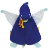 Doudou et Compagnie Doudou plat dinosaure bleu Sashou - 25 cm