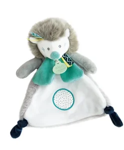 Doudou et Compagnie Doudou plat Hérisson gris Tiwipi - 23 cm