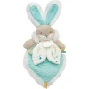 Doudou et Compagnie Doudou plat lapin de sucre vert - 24 cm