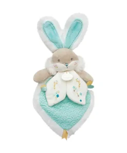 Doudou et Compagnie Doudou plat lapin de sucre vert - 24 cm