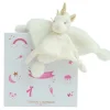 Doudou et Compagnie Doudou plat Licorne blanche - 22 cm
