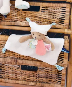 Doudou et Compagnie Doudou plat Ours 3 histoires - Blanc