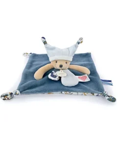 Doudou et Compagnie Doudou plat Ours 3 histoires - Bleu