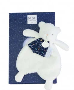 Doudou et Compagnie Doudou plat Ours Luminescent - 26 cm - Clair de Lune