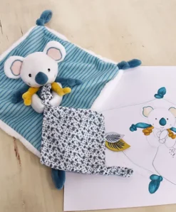 Doudou et Compagnie Doudou plat Yoca le koala - 25 cm
